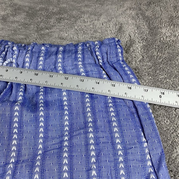 BCBGeneration Striped Shorts Womens Small Blue Drawstring Mid Rise - Picture 8 of 14